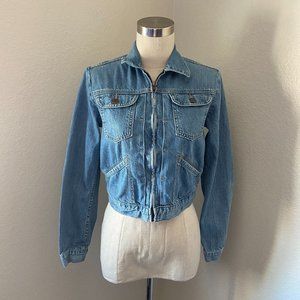 Gap Denim Jacket Full On Long Sleeves Light Blue Color Sz S